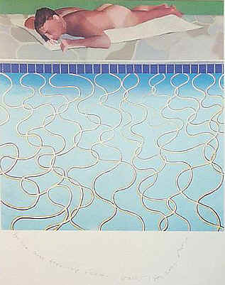 David Hockney painting