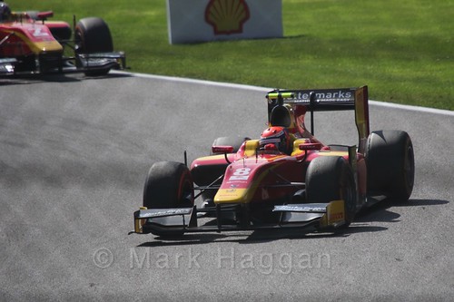 Alexander Rossi in the GP2 Sprint Race at the 2015 Belgium Grand Prix