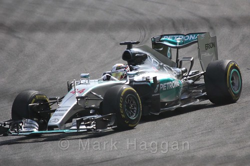 Lewis Hamilton in the 2015 Belgium Grand Prix