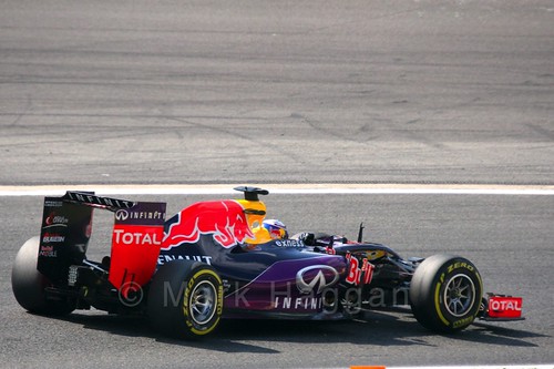 Daniel Ricciardo in Free Practice 2 at the 2015 Belgium Grand Prix