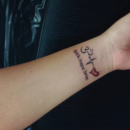 Faith Hope Love Wrist Tattoo Done at Mehz Tattoo Studio. - a photo on  Flickriver