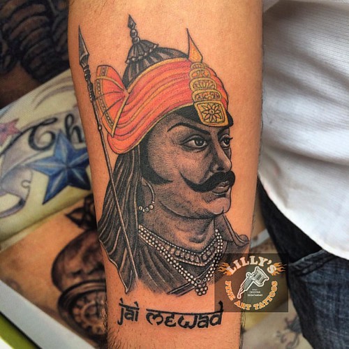 Did this potrait of Maharana Pratap few days ago took 3 hours to complete  it . #maharanapratap #warrior #legend #tattoo by #deepakvetal at  #lillysfinetattoo - a photo on Flickriver