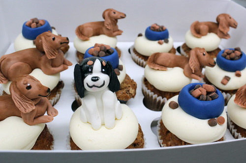 Custom Puppy Cupcakes