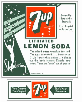 7-Up label 1930's