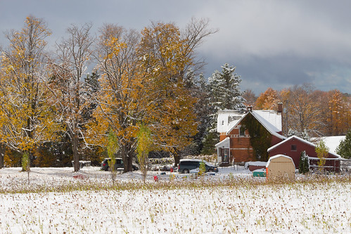 Another Fall Farm With Snow • <a style="font-size:0.8em;" href="http://www.flickr.com/photos/65051383@N05/22105327359/" target="_blank">View on Flickr</a>