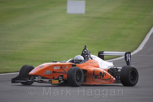 Jack Lang in BRDC F4 Race Two at Donington Park, September 2015