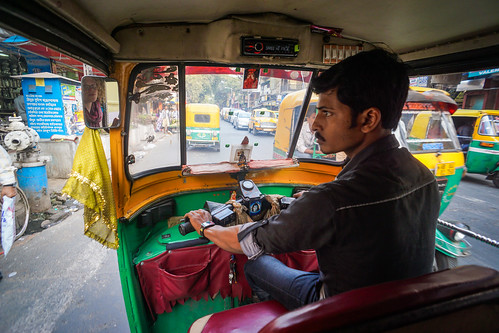 Tuk Tuk Driver in Kolkata, India