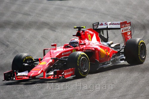 Kimi Raikkonen in the 2015 Belgium Grand Prix