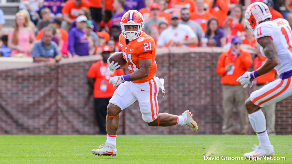 Clemson Football Photo of Darien Rencher and springgame