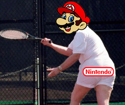 Mario Tennis Nintendo Butt