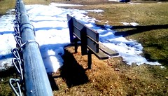 Bench in melting snow - HBM 365/139