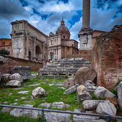 Inside the Forum Romanum