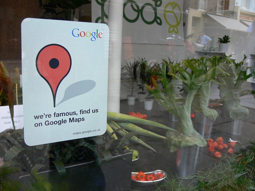 Flower shop on Google Maps