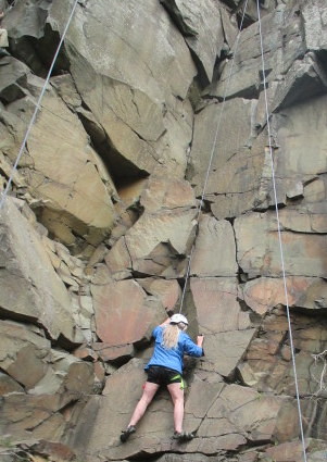 Rock Climbing at Interstate State Park in Taylors Falls