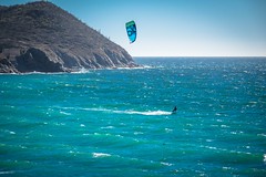 Andrew enjoying another day of kite surfing in San Carlos.