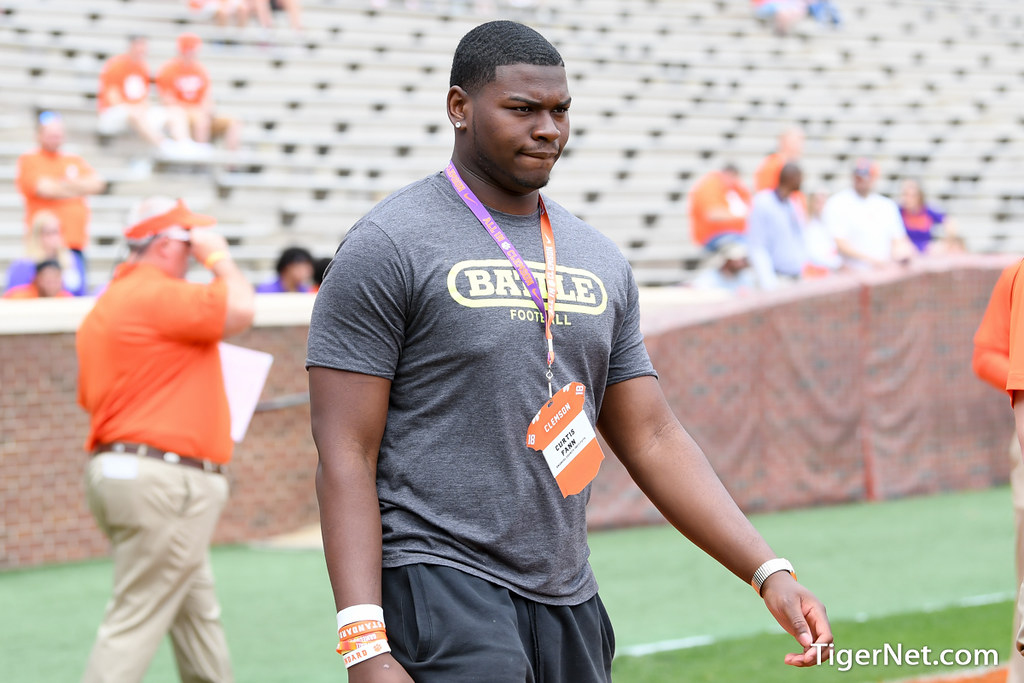 Clemson Recruiting Photo of Curtis Fann and springgame