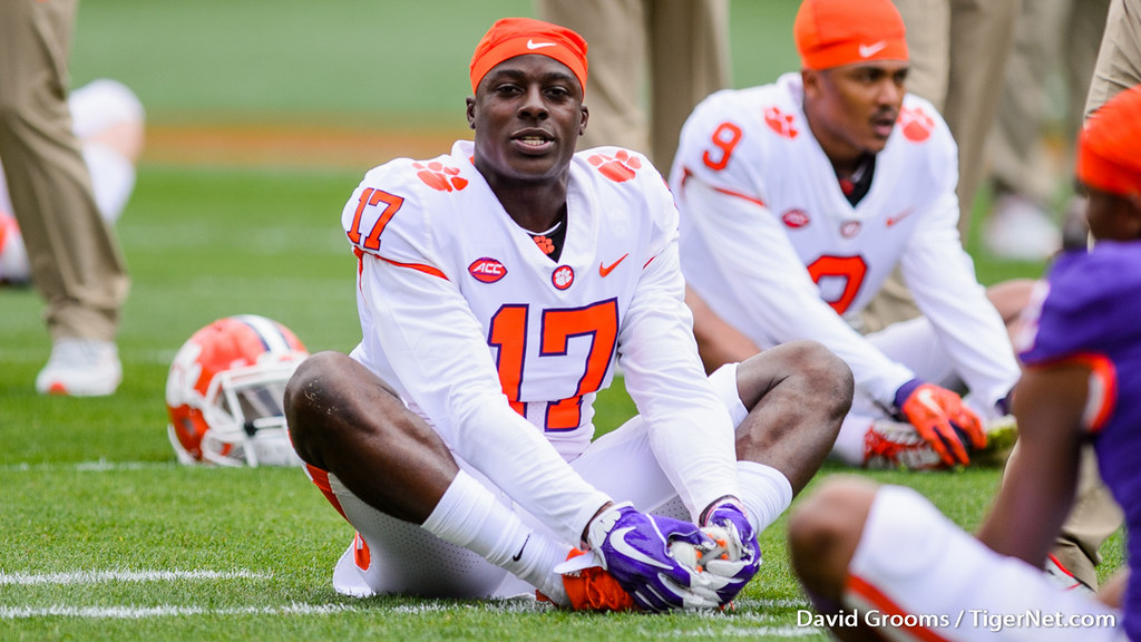 Clemson Football Photo of Cornell Powell and springgame