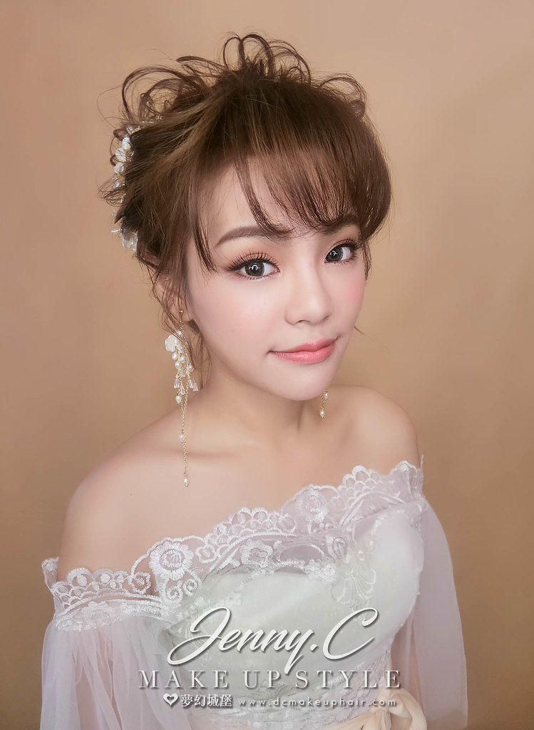 【新秘蓁妮】新娘造型創作 / 韓系抽絲盤髮
