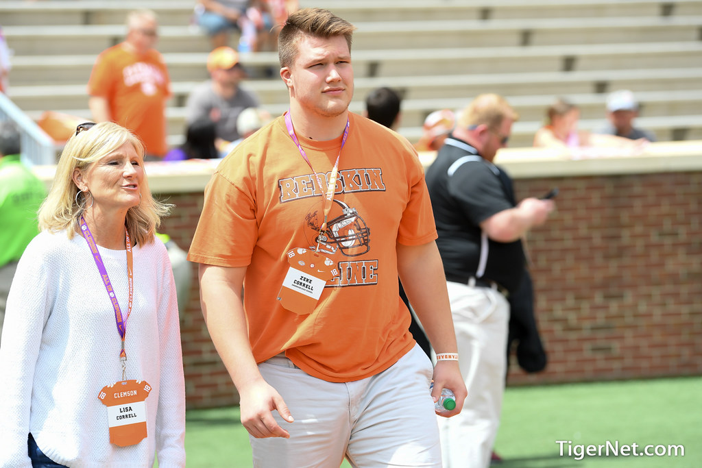 Clemson Recruiting Photo of Zeke Correll and springgame
