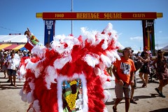 Mardi Gras Indians at the New Orleans Jazz and Heritage Festival on Sunday, April 29, 2018