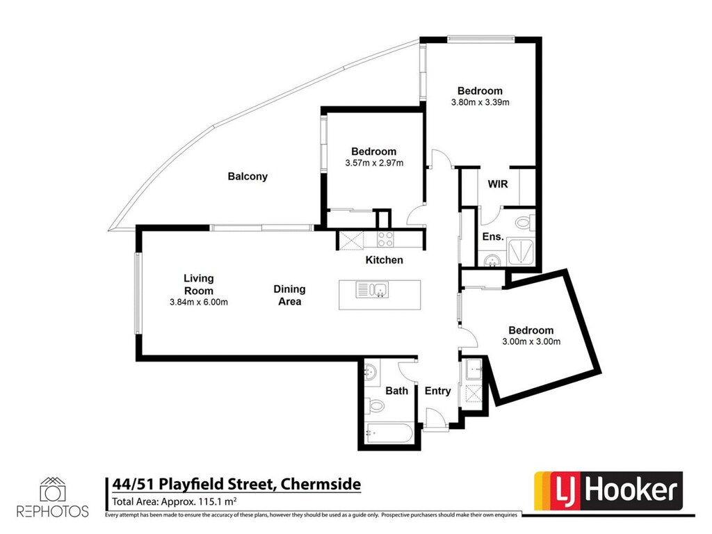 44/51 Playfield Street, Chermside QLD 4032 floorplan