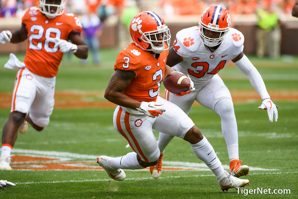 Clemson Football Photo of Amari Rodgers and Kendall Joseph and springgame