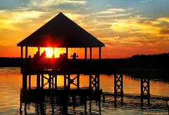 Sunset Viewing from the Gazebo in Historic Corolla Park