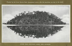 Reflections in the water at Haycock Island, Hinchinbrook Channel, North Queensland, ca. 1915