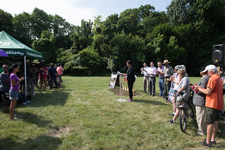 July 28, 2018 MMB  Breaks Ground on Fort Totten Extension of Met Branch Trail
