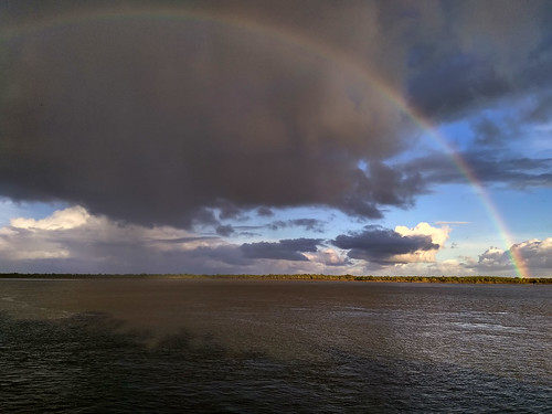 Sun, Cloud & Rainbow  |  Somewhere in Sundarban Delta