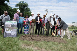July 28, 2018 MMB  Breaks Ground on Fort Totten Extension of Met Branch Trail