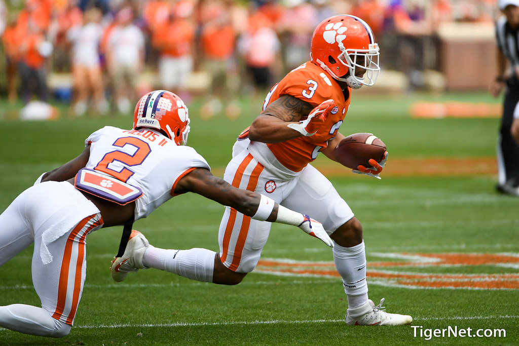 Clemson Football Photo of Amari Rodgers and Mark Fields and springgame