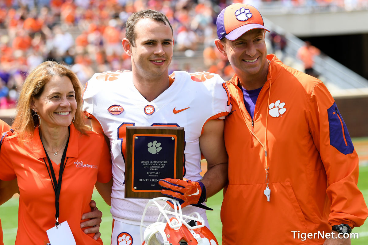 Clemson Football Photo of Dabo Swinney and Hunter Renfrow and springgame