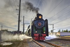 Anglų lietuvių žodynas. Žodis locomotive reiškia 1. n garvežys, lokomotyvas; 2. a judąs; varomasis lietuviškai.