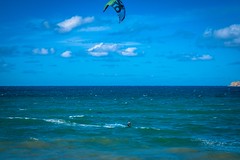 Andrew enjoying kite surfing in San Carlos