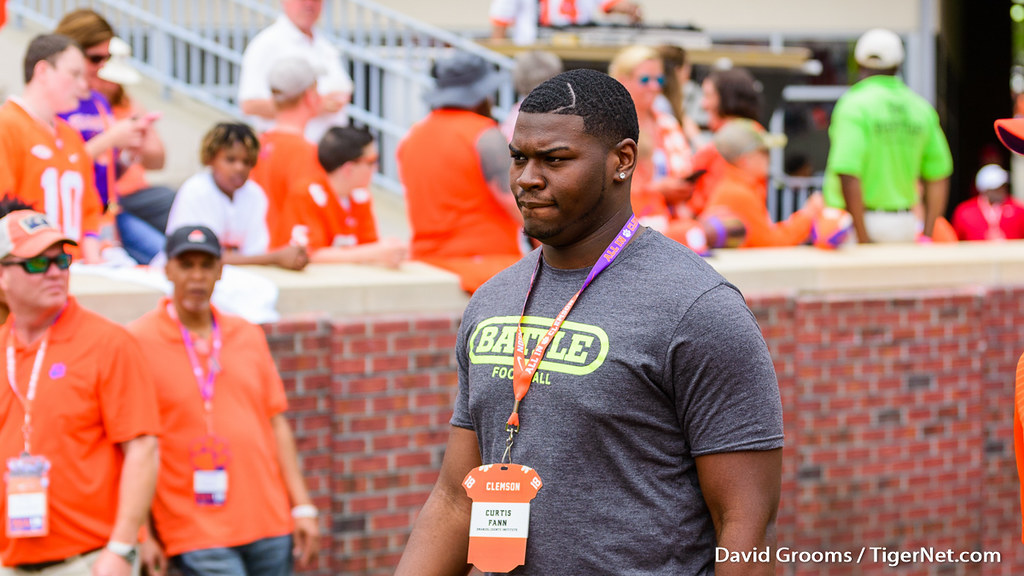 Clemson Recruiting Photo of Curtis Fann and springgame