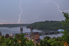 Lightning Strikes over the Old Stillwater Bridge