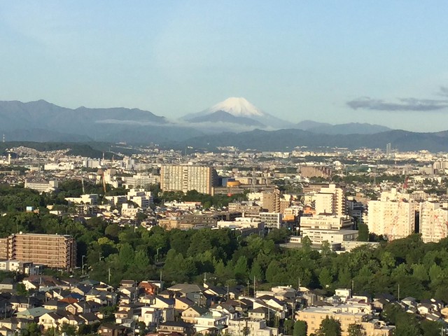 入居して初めて富士山がくっっきりと見えま...