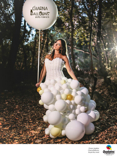 White Organic Balloon Dress