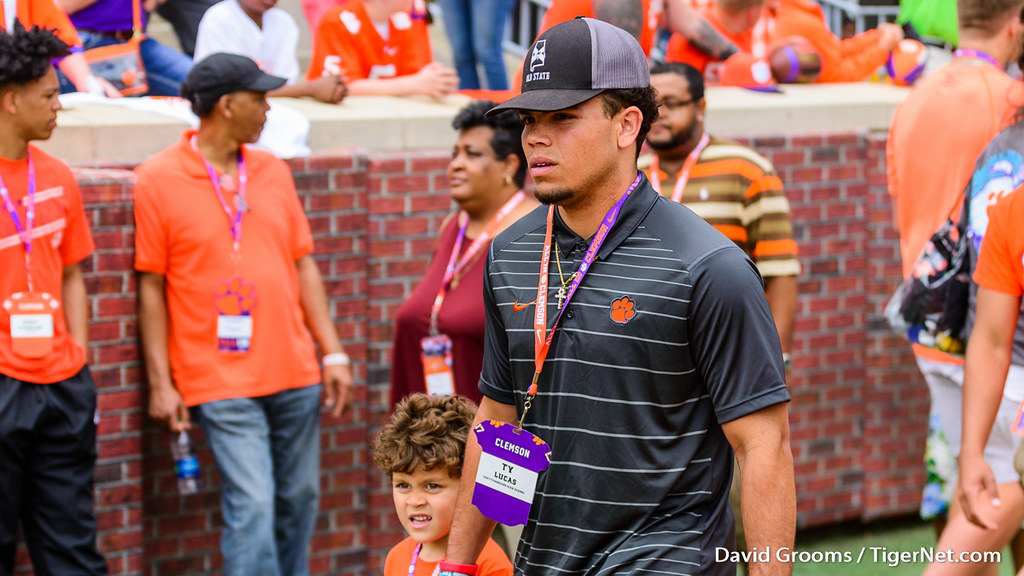 Clemson Recruiting Photo of Ty Lucas and springgame