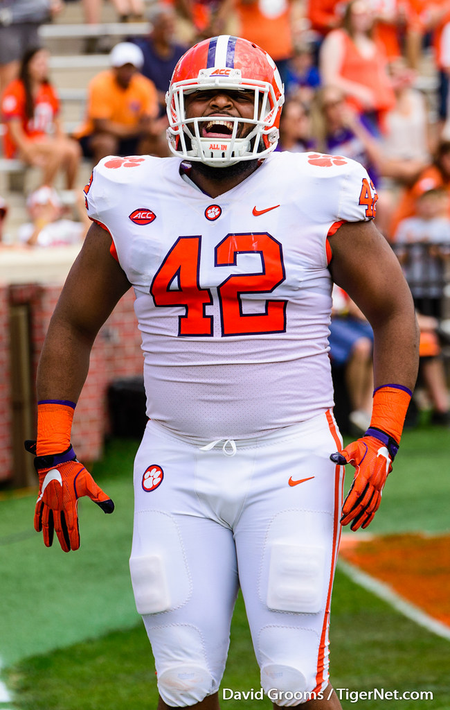Clemson Football Photo of Christian Wilkins and springgame