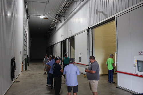 Touring Patrick Goodfellow's new storage facility.