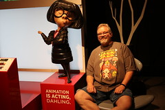 Scott with Edna Mode from The Incrediblaes - The Science Behind Pixar • <a style="font-size:0.8em;" href="http://www.flickr.com/photos/28558260@N04/43189261484/" target="_blank">View on Flickr</a>
