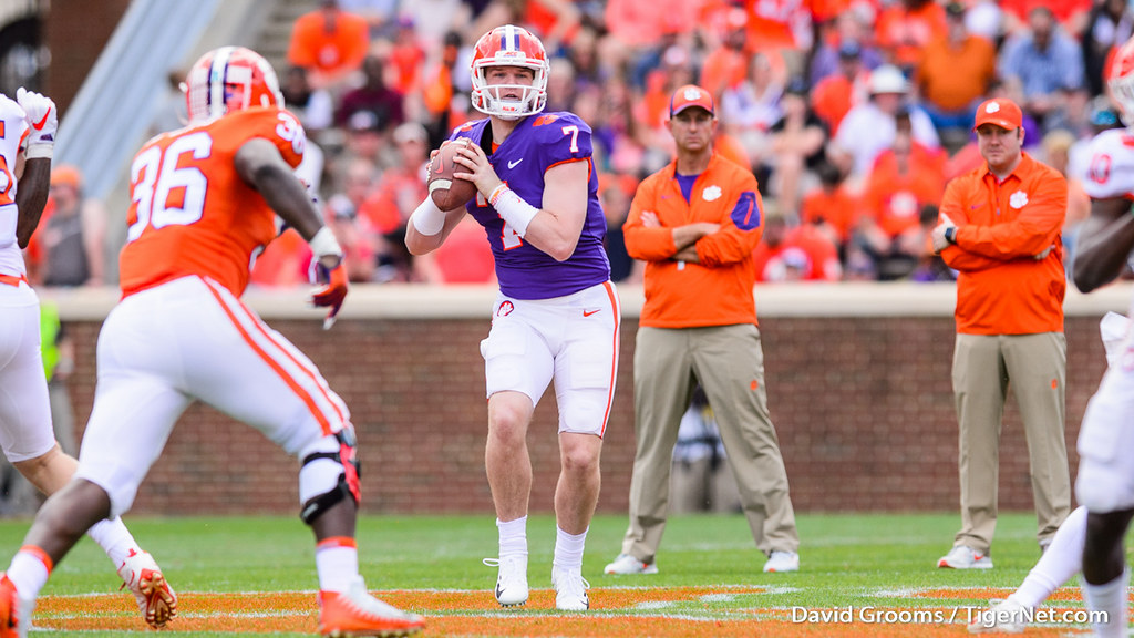 Clemson Football Photo of Chase Brice and springgame