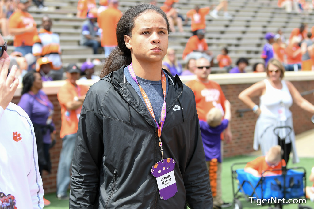 Clemson Recruiting Photo of Lannden Zanders and springgame