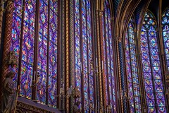 The stained glass windows at Sainte-Chapelle in Paris were incredible!