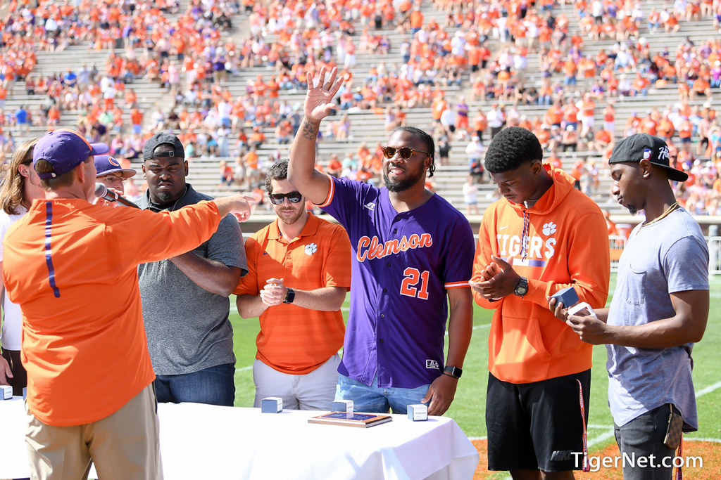 Clemson Football Photo of djgreenlee and springgame