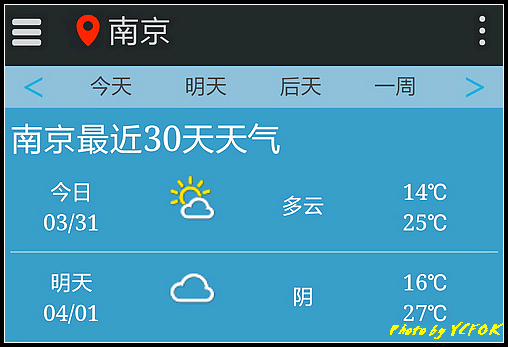 南京 2018-03-31 天氣