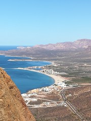 The views from the top of Tetakawi never get old.  This is looking out toward La Manga and Playa Algadones.
