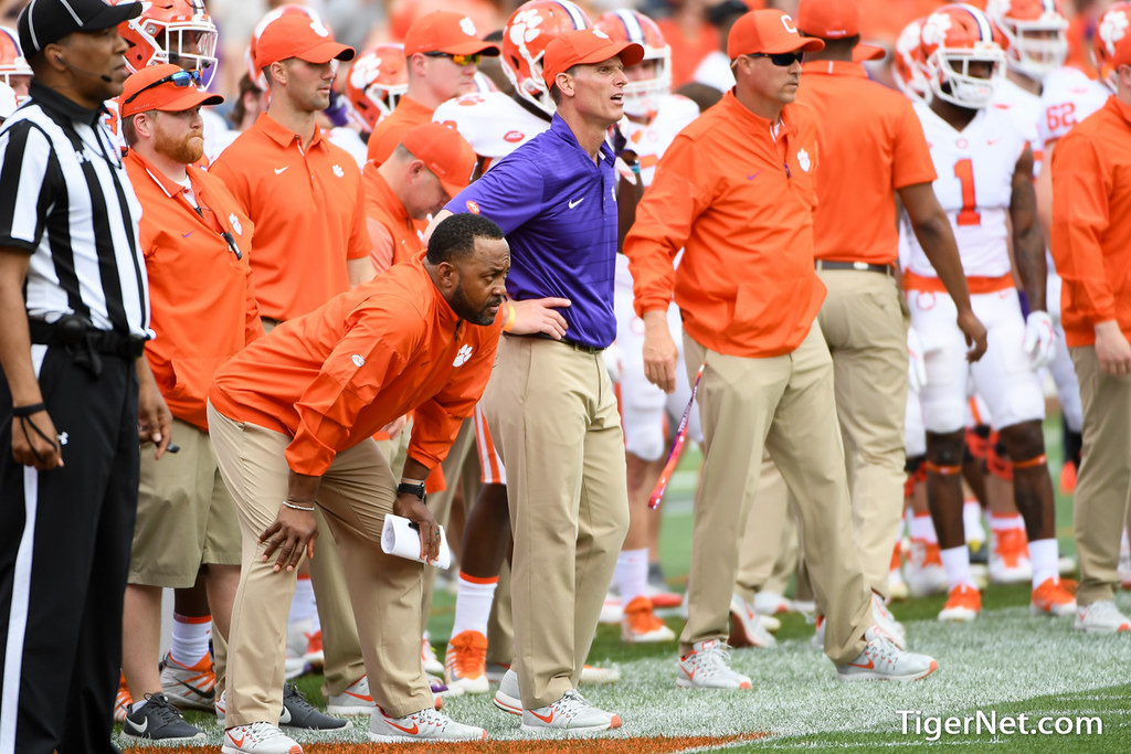 Clemson Football Photo of Brent Venables and springgame
